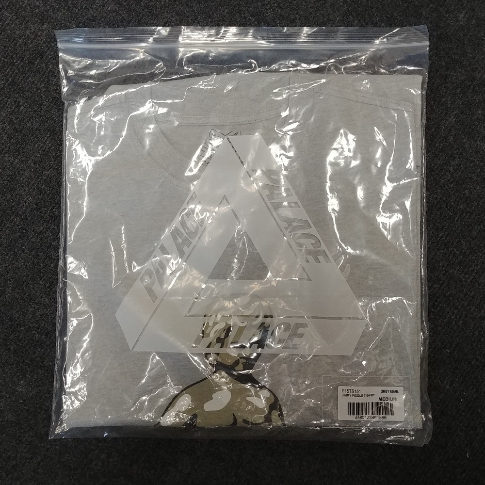 Palace Jimmy Piddle Tee T-Shirt Grey Marl Size M